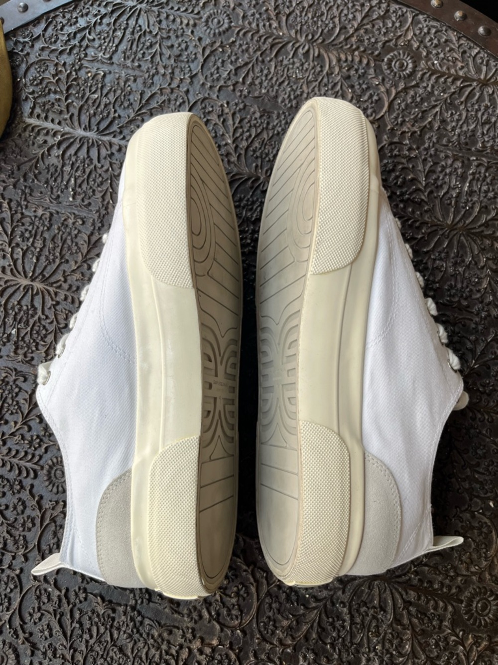 SAM EDELMAN SONIA PLATFORM WHITE CANVAS SNEAKERS 9 - Picture 9 of 12